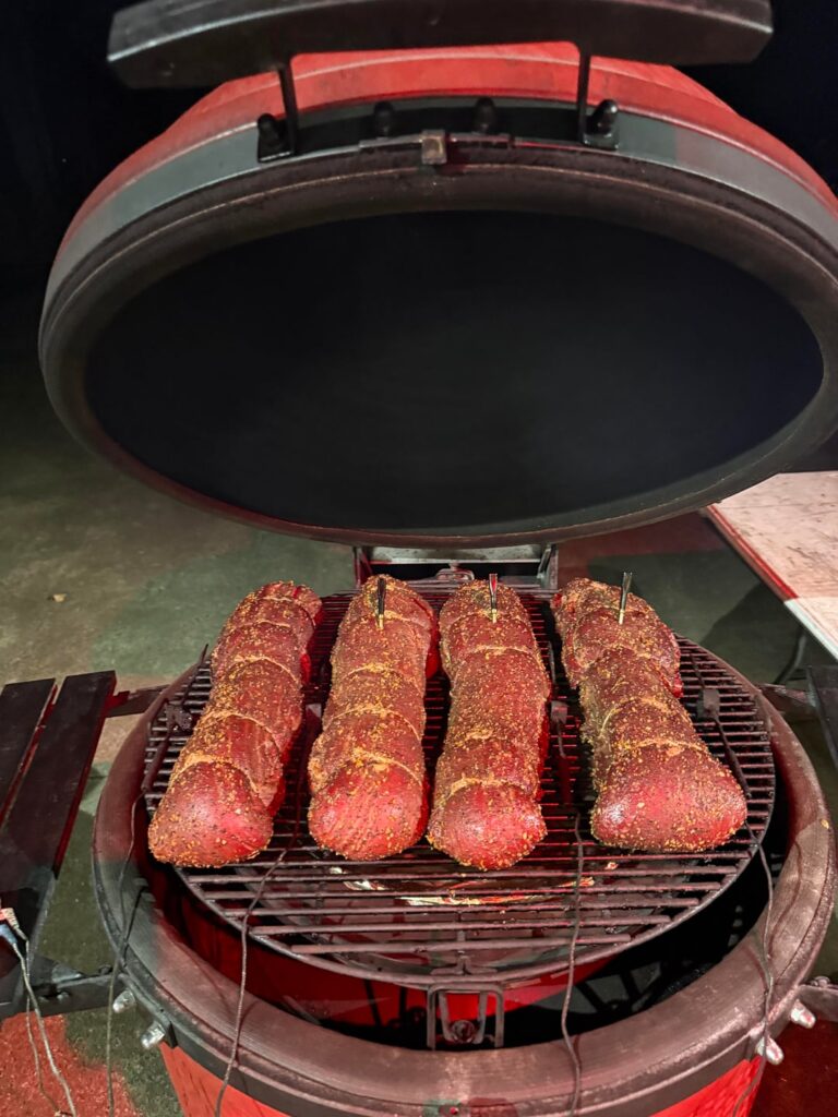 Party of 40? 4 Beef Tenderloins. Absolutely nailed ‘em. Big Joe 3 reverse seared.