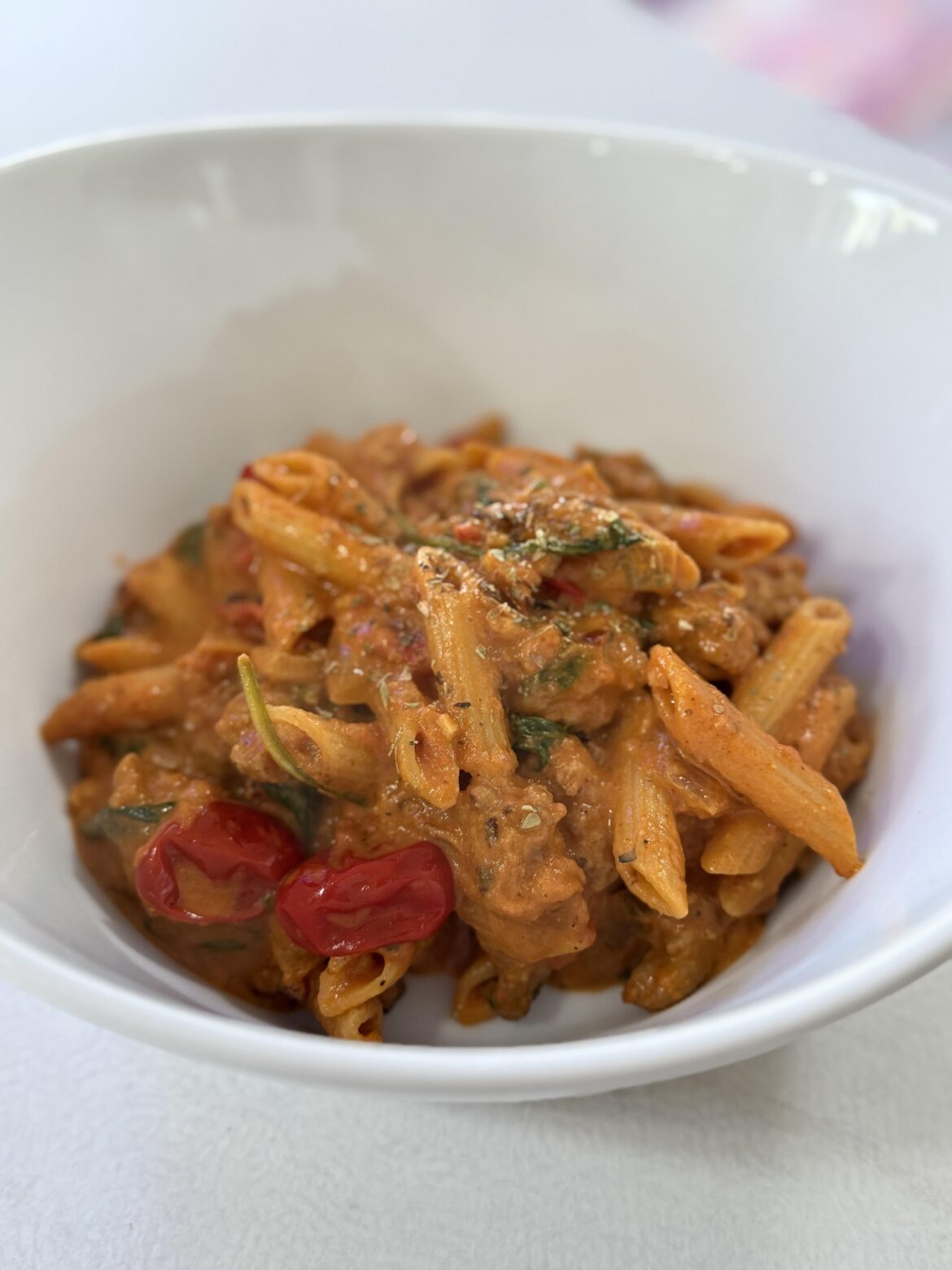 Couldn’t decide between a vodka or bolognese sauce, so I did a combo of both 🔥