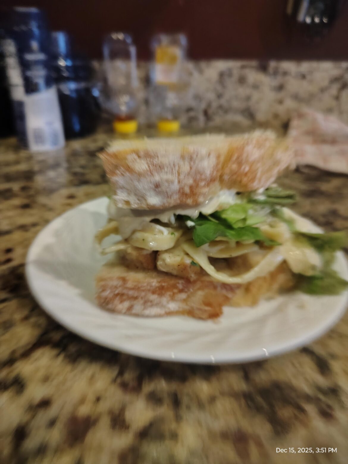 Chicken Caesar sandwich