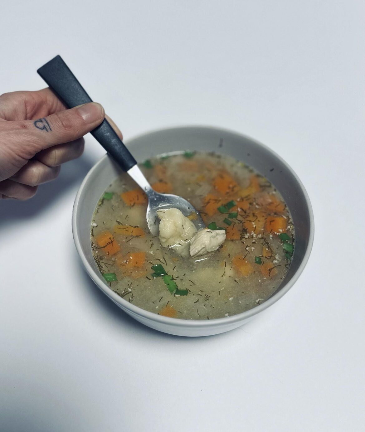 Chicken-dumpling soup