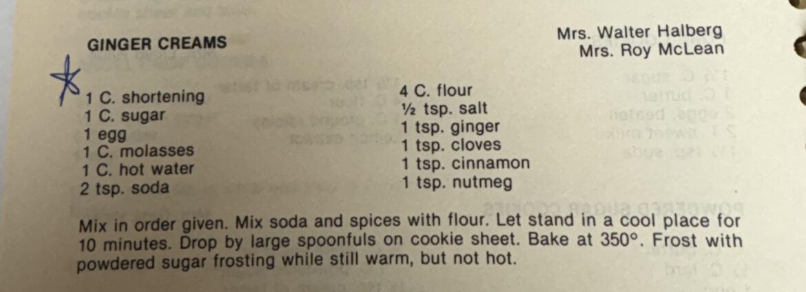 How long to bake ginger creams?