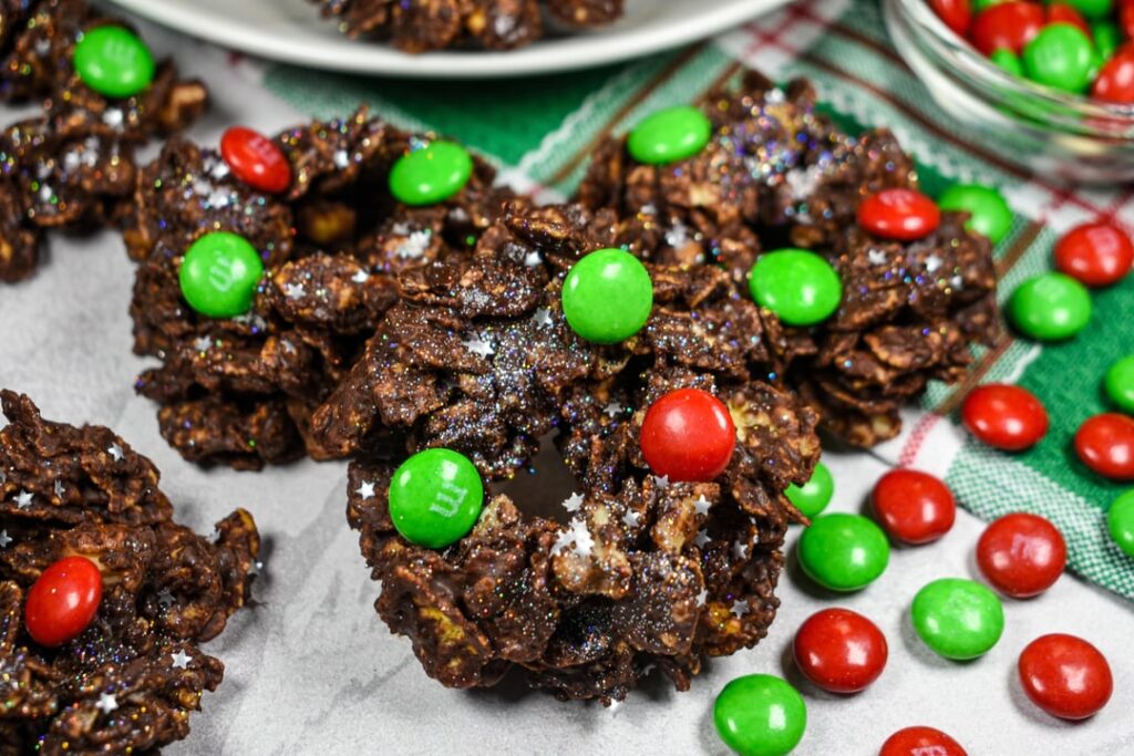 Chocolate Cornflake Wreaths