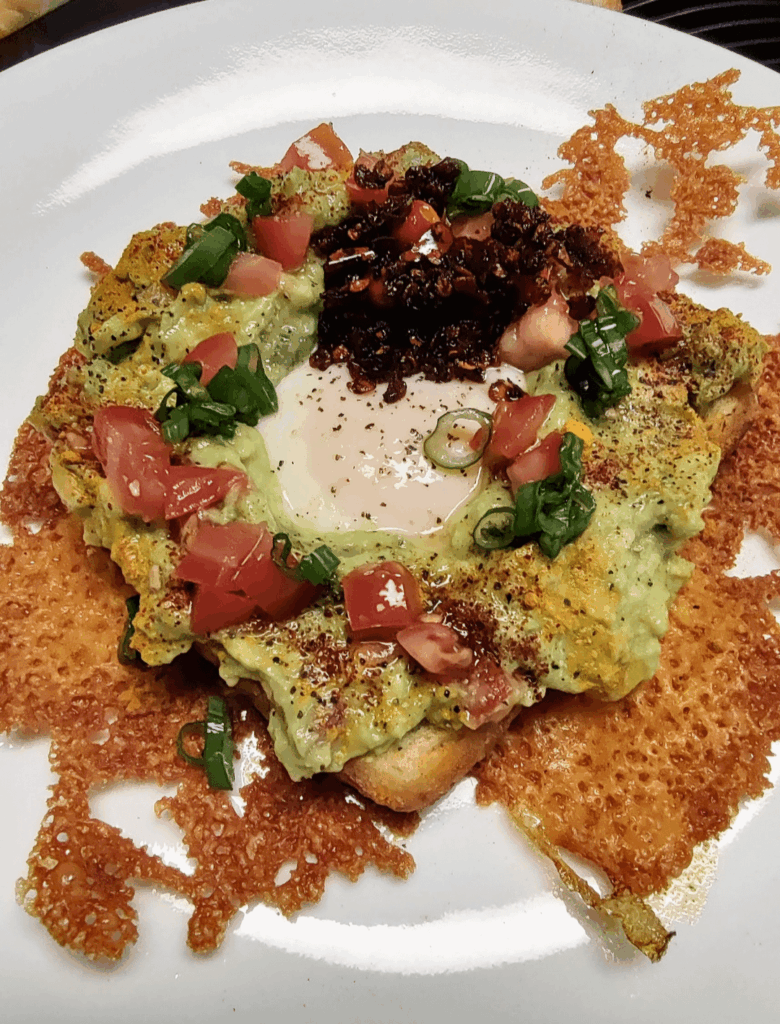 My Spicy Chili Crisp Egg in a Basket with Cheese Skirt Recipe