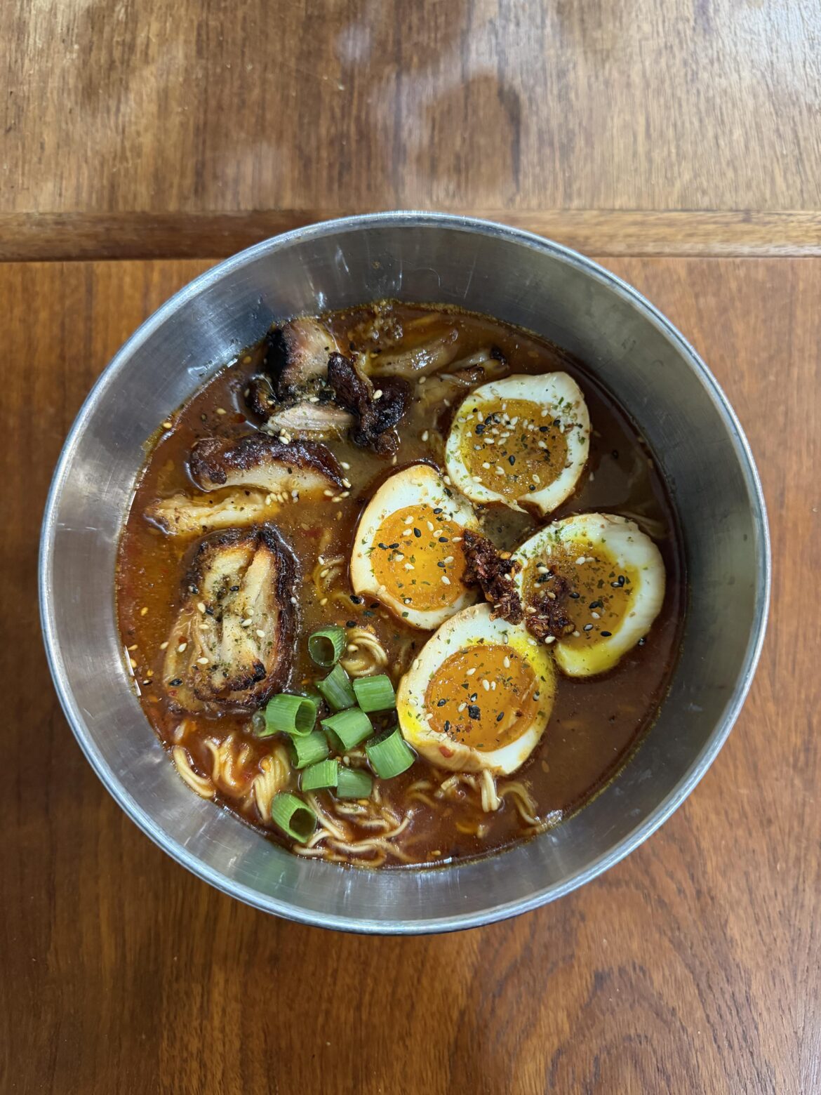 Saved up chicken thigh bones in my freezer all year for this 😋