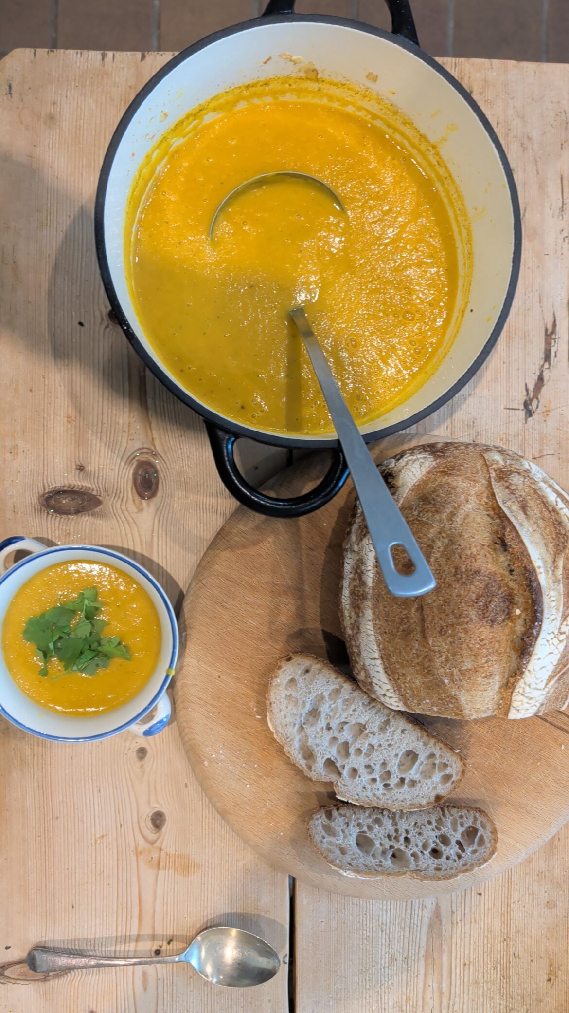 Carrot and coriander soup