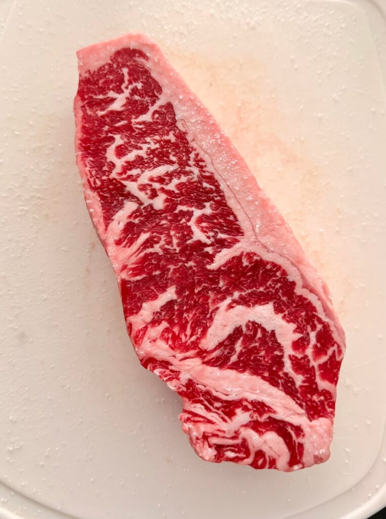 Prime NY Strip. I’d take this over a wagyu steak any day of the week