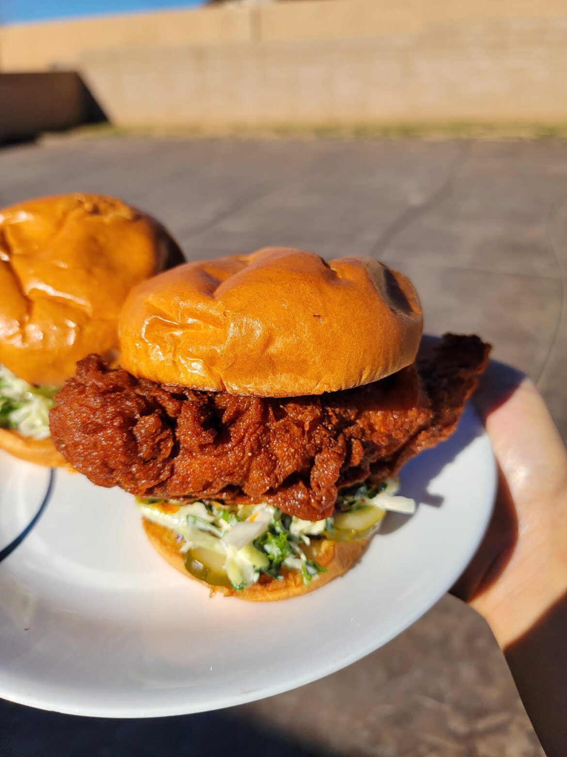 [Homemade] hot chicken sandwich