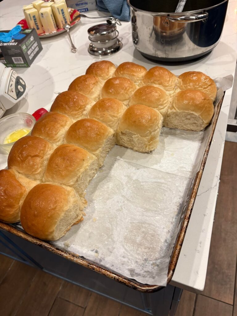 First Attempt at Fluffy Dinner Rolls