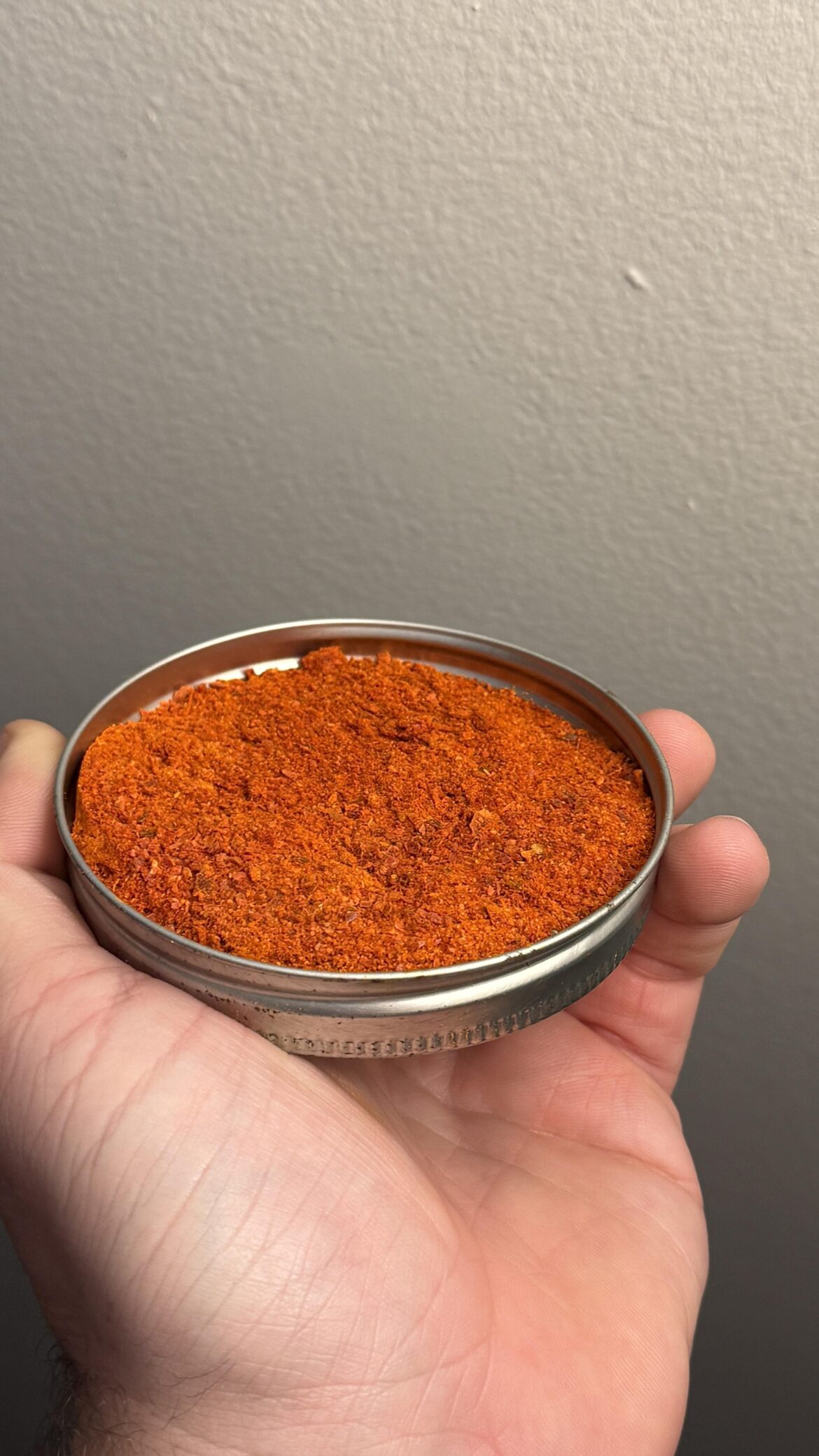 Chilli pepper powder from this summer’s harvest ❤️