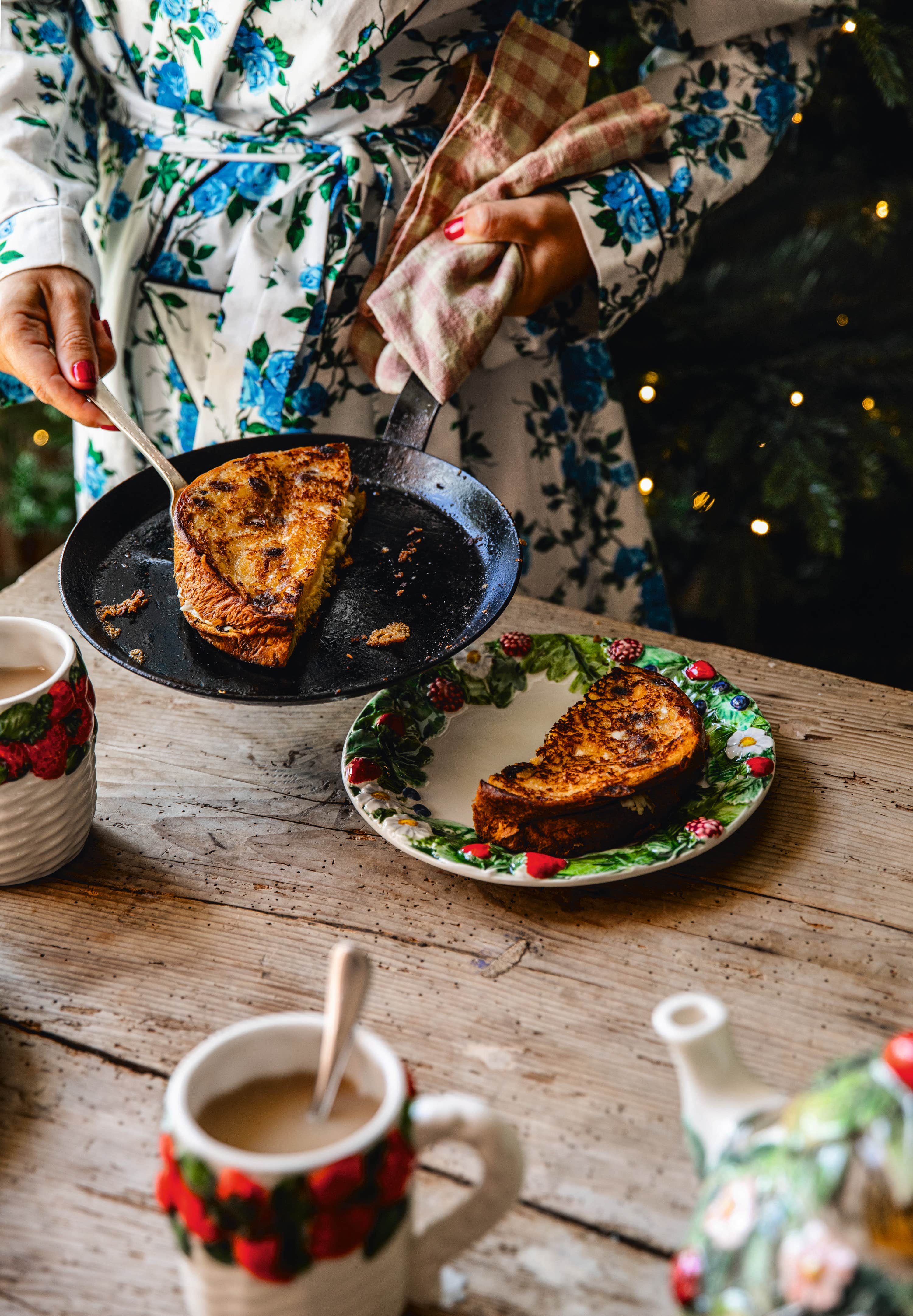 Sweet bread, molten cheese and Christmas chaos somehow conspiring to be perfect