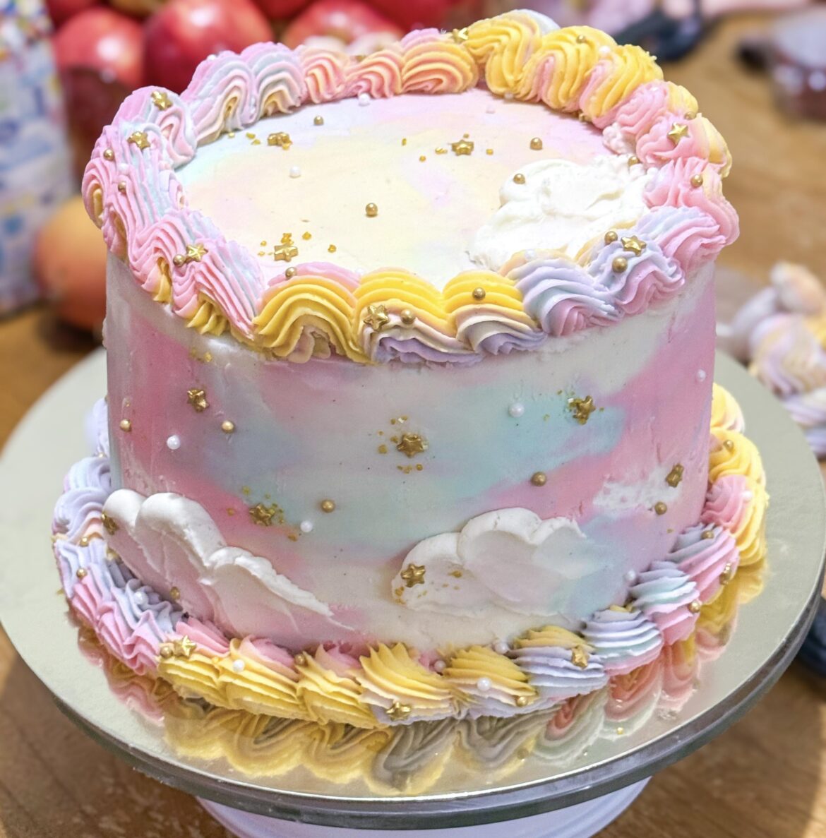 I cried while trying to get the icing smooth, but I did it! I cried while trying to get the icing smooth, but I did it!