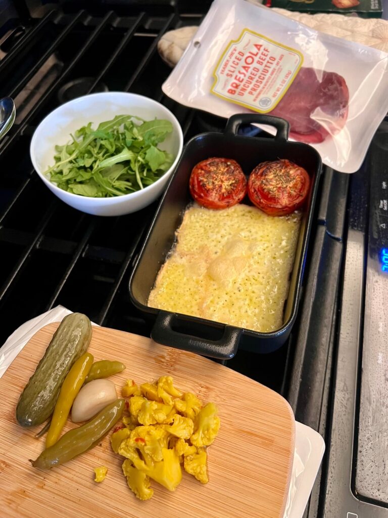 Raclette at home for lunch