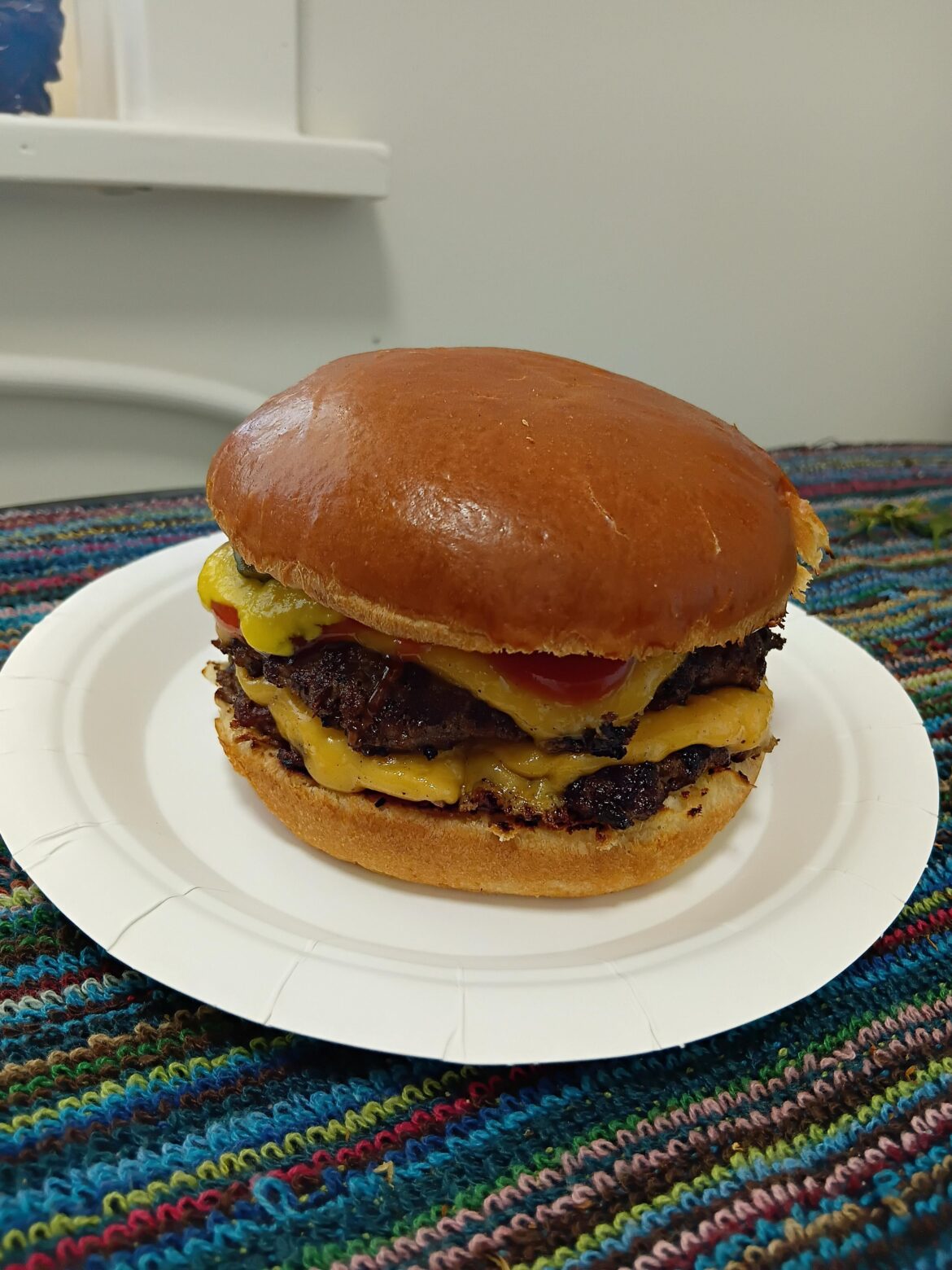 My first time making a smash burger did I do ok