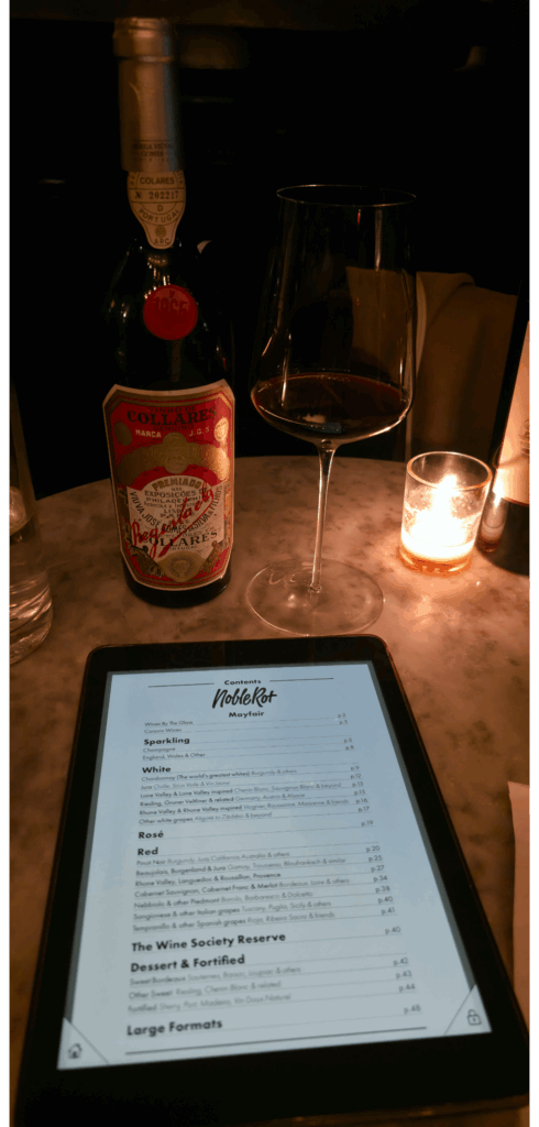 1965 Portuguese wine at Noble Rot in London! 1965 Portuguese wine at Noble Rot in London!