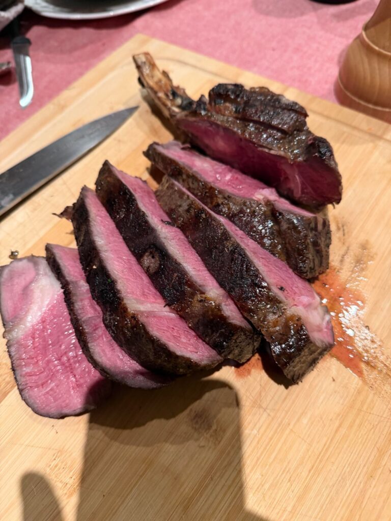 First reverse sear with thermometer
