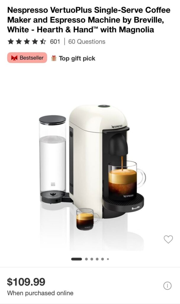 Feedback on Target’s Hearth and and Hand VertuoPlus Feedback on Target’s Hearth and and Hand VertuoPlus