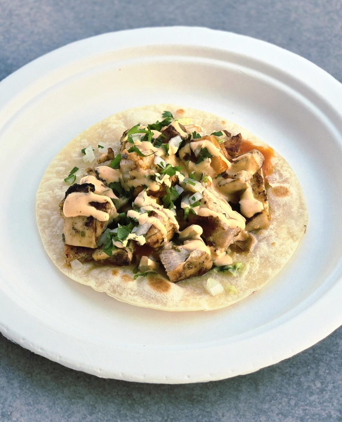 Chicken Taco with Chipotle Crema