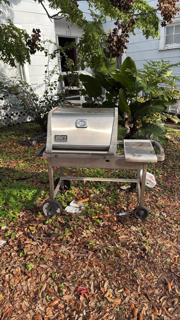 Weber Genius Platinum left in my yard.