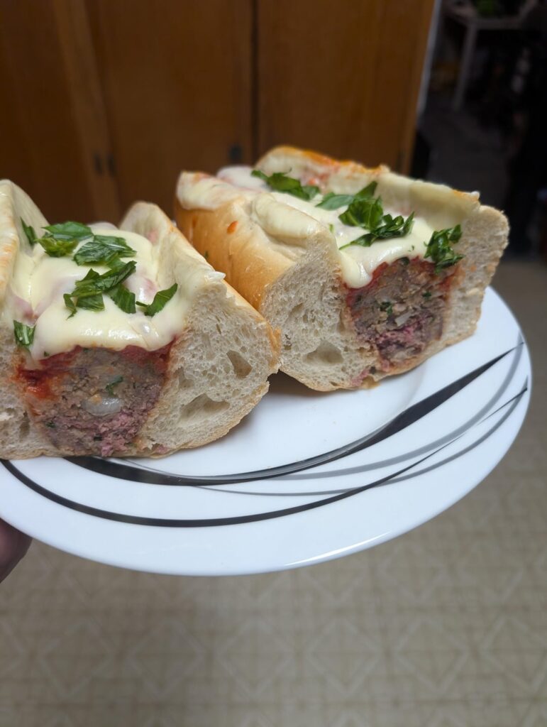 Italian meatball subs.