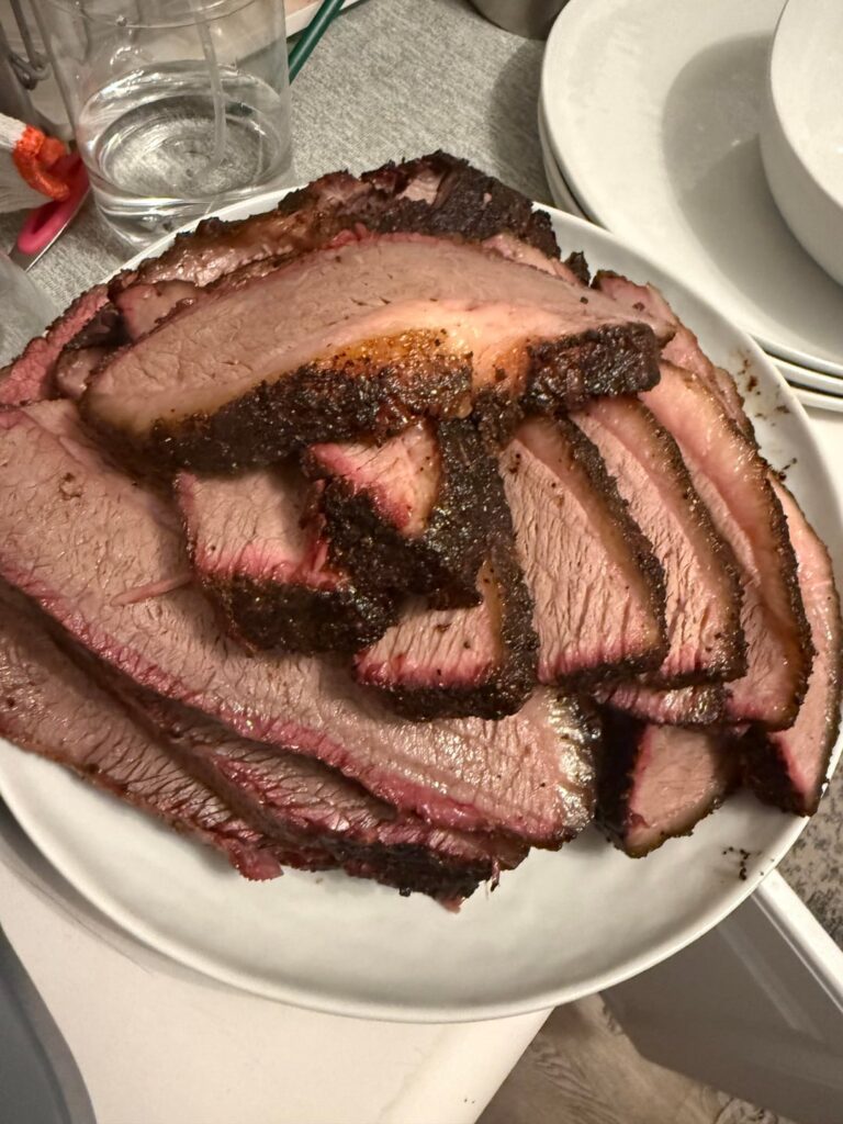 Attempted my first brisket, I’m happy with how it turned out.