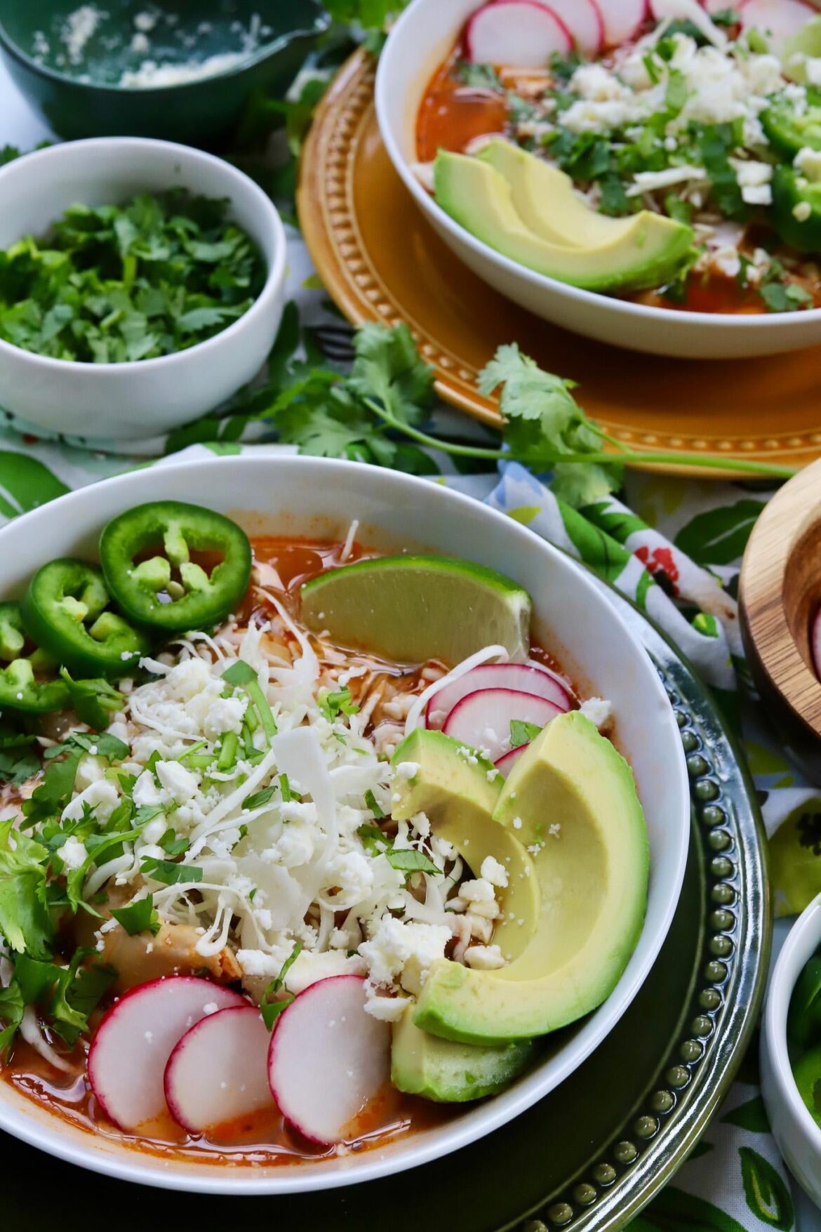 Dutch Oven Pozole Rojo with Chicken