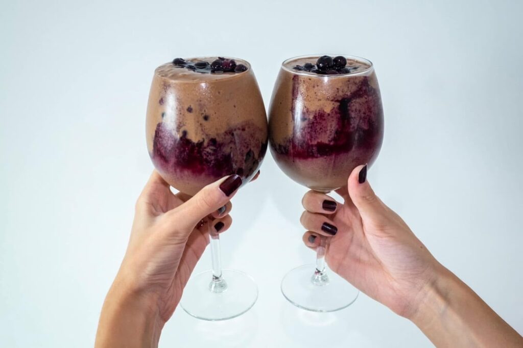 🫐🍓🍌🥑🍫Vegan Breakfast Smoothie