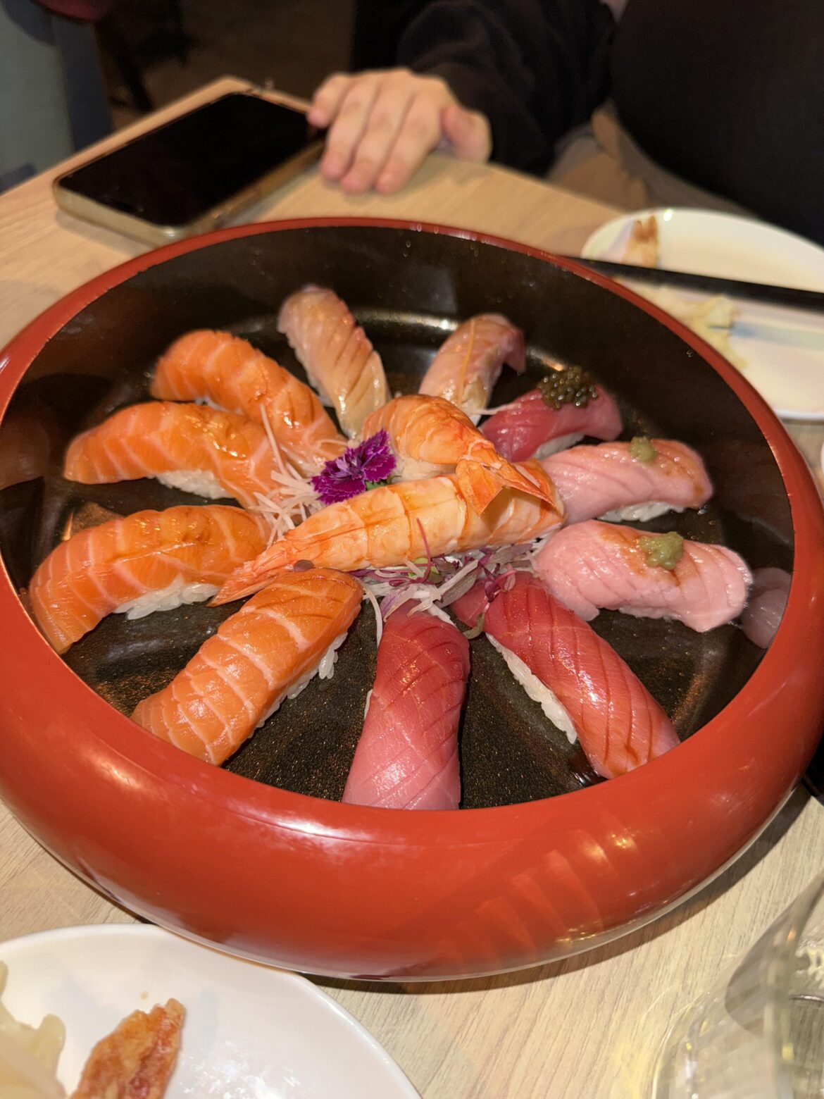 Nigiri dinner for an anniversary, at the beat sushi place i know.