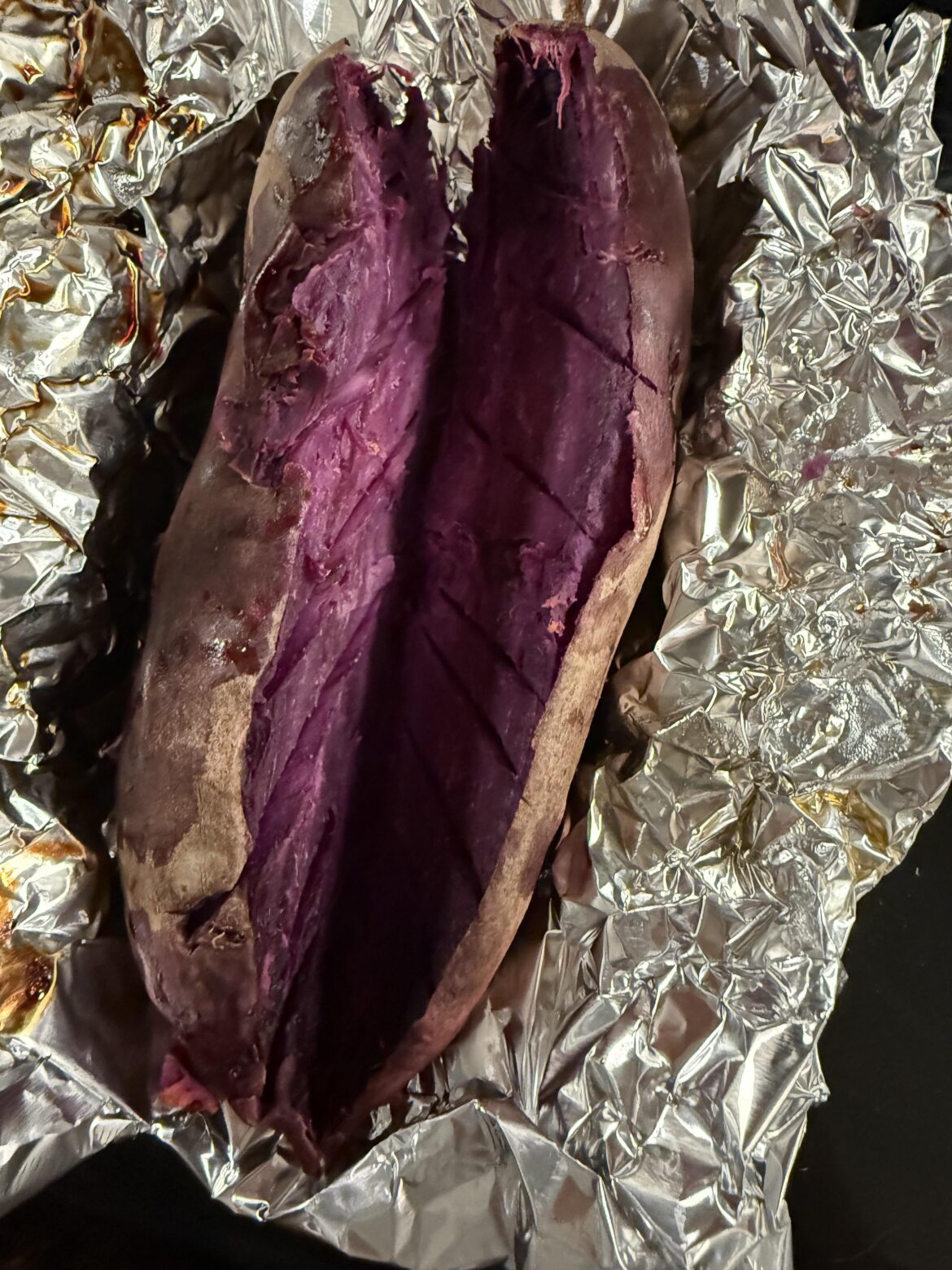 Tried purple sweet potatoes for the first time today- yum