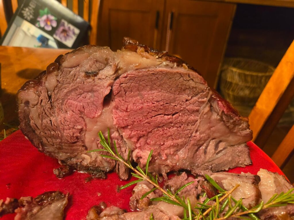 Xmas prime rib roast