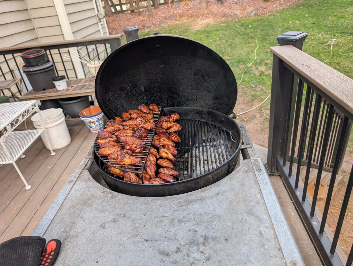 Smoked wings for office potluck