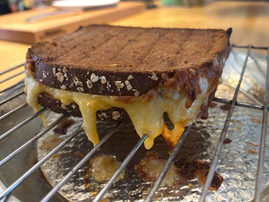 Cheddar, American, and Swiss on 12-grain