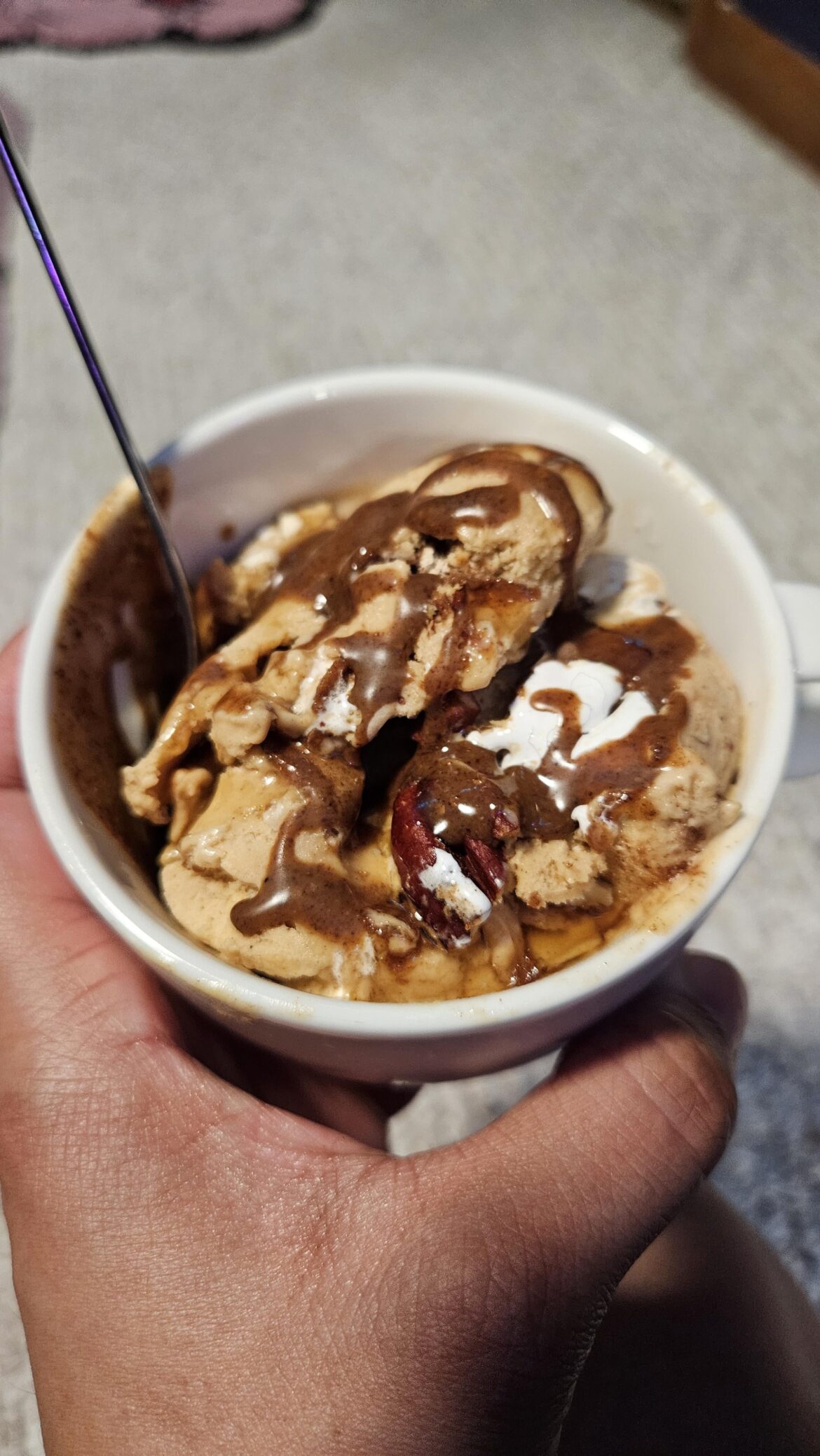 Sweet potato pie icecream