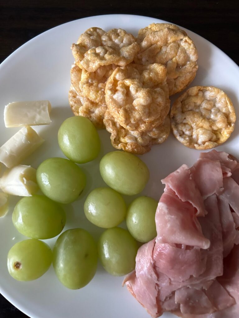 Snack plate on a busy day