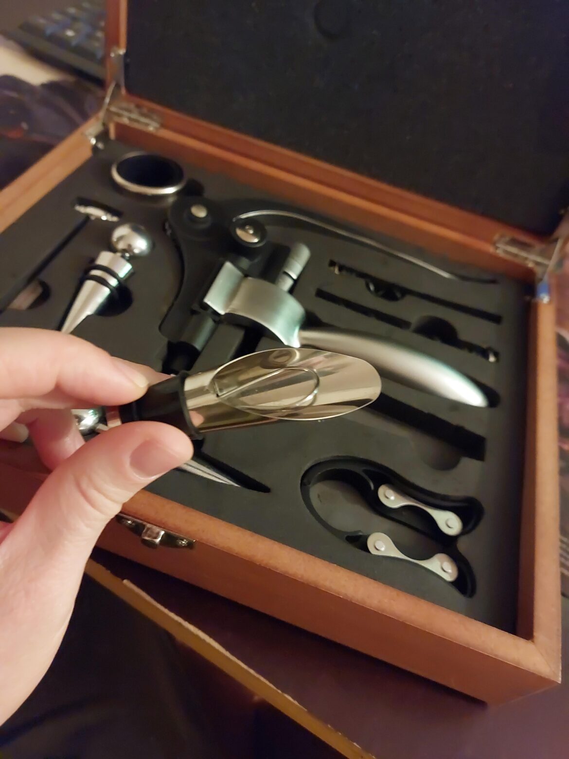 What is this wine bottle pourer actually used for?