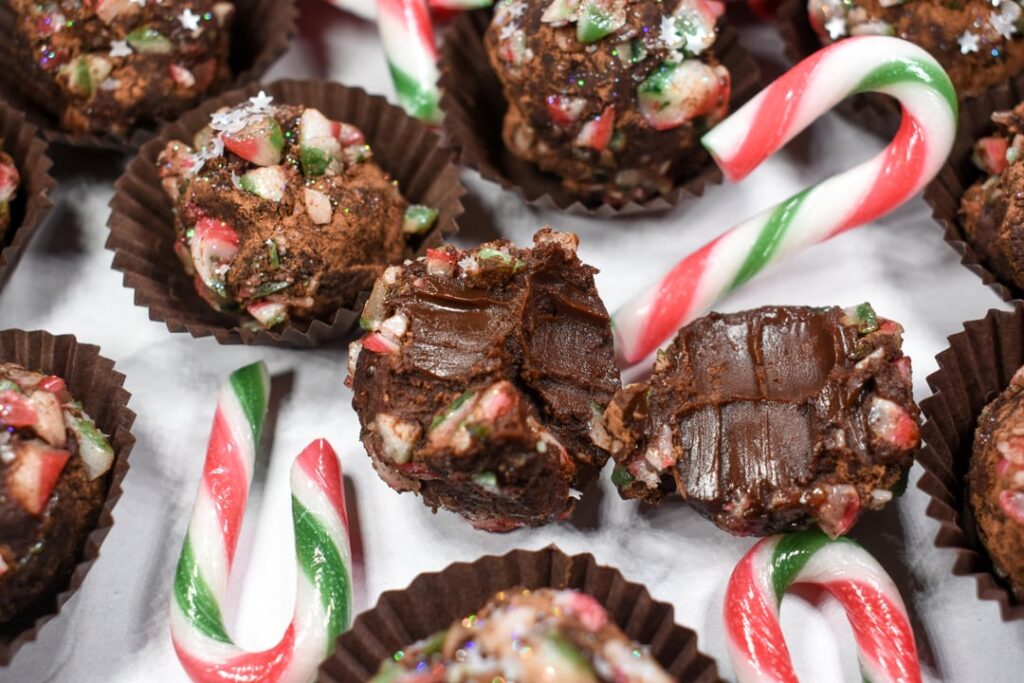 Candy Cane Truffles