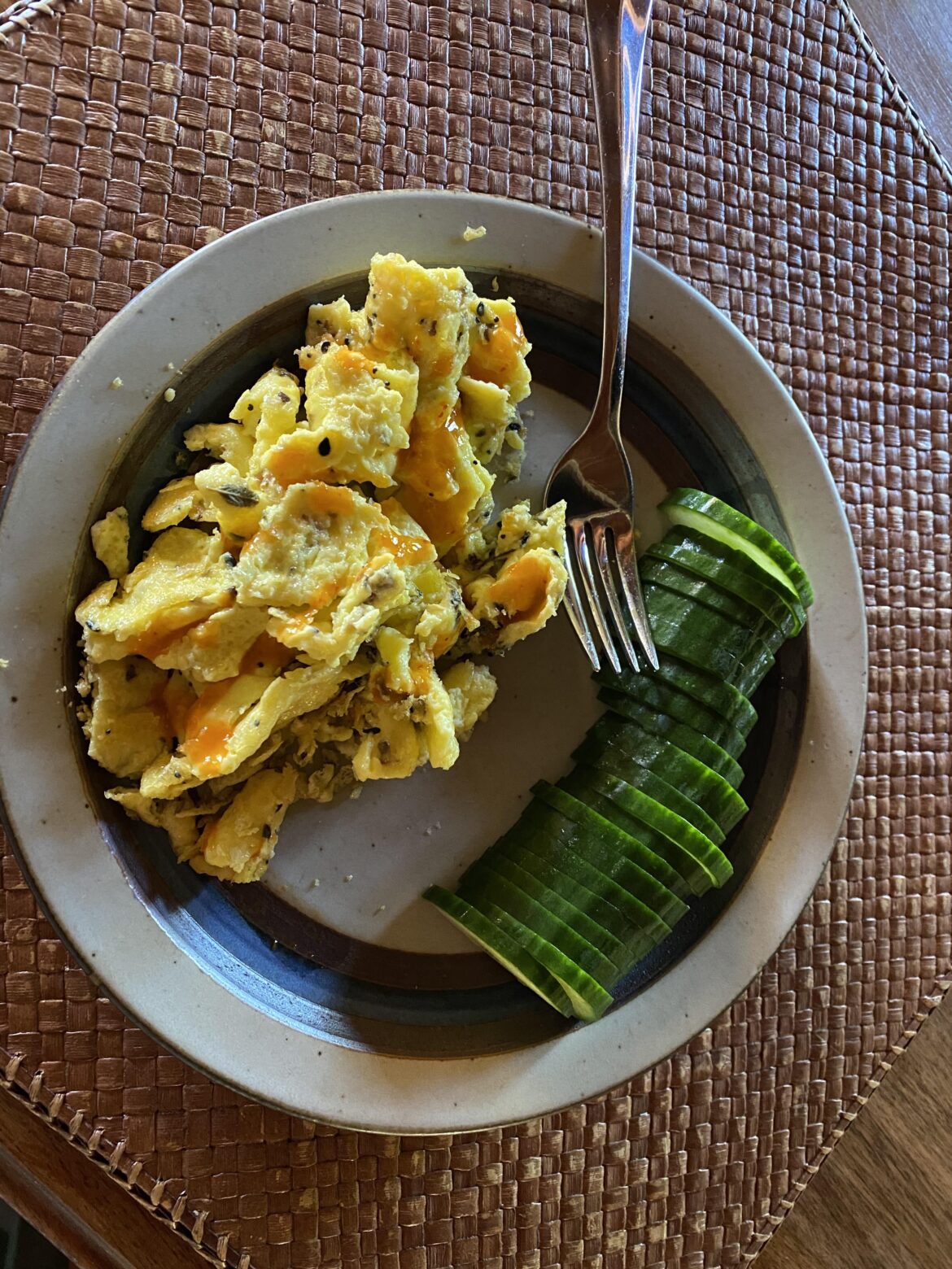 Sometimes, you just need to eat a whole cucumber: breakfast edition 🍳🥒