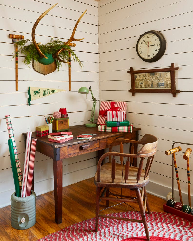 rustic christmas decor antlers