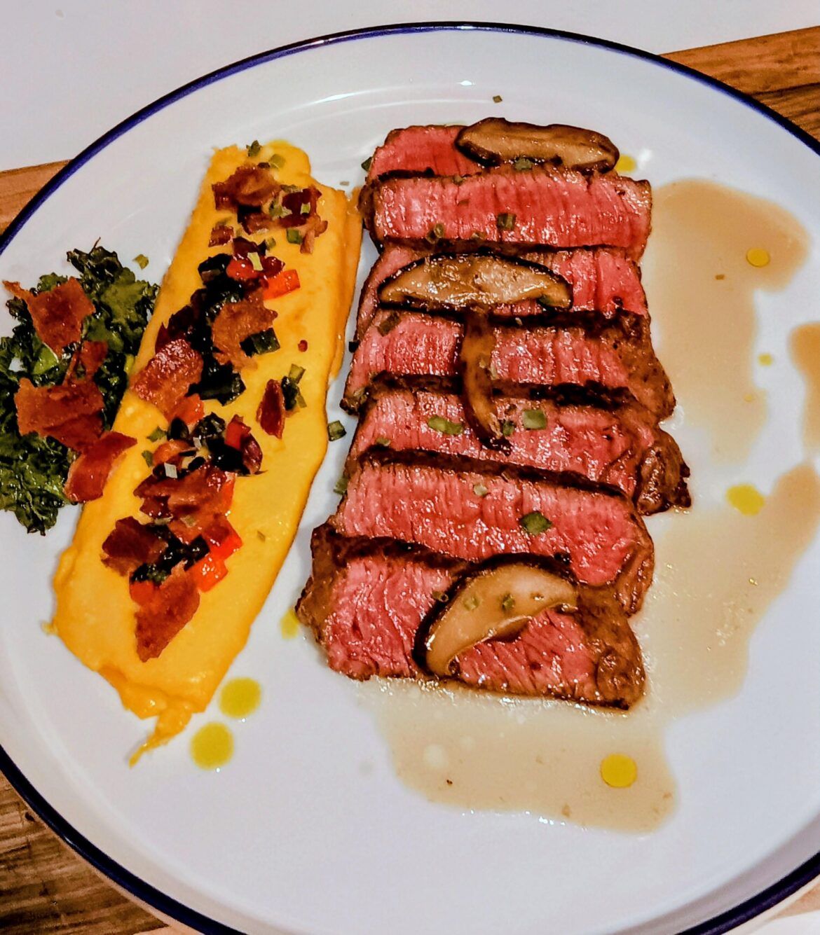 Steak and eggs for breakfast today...