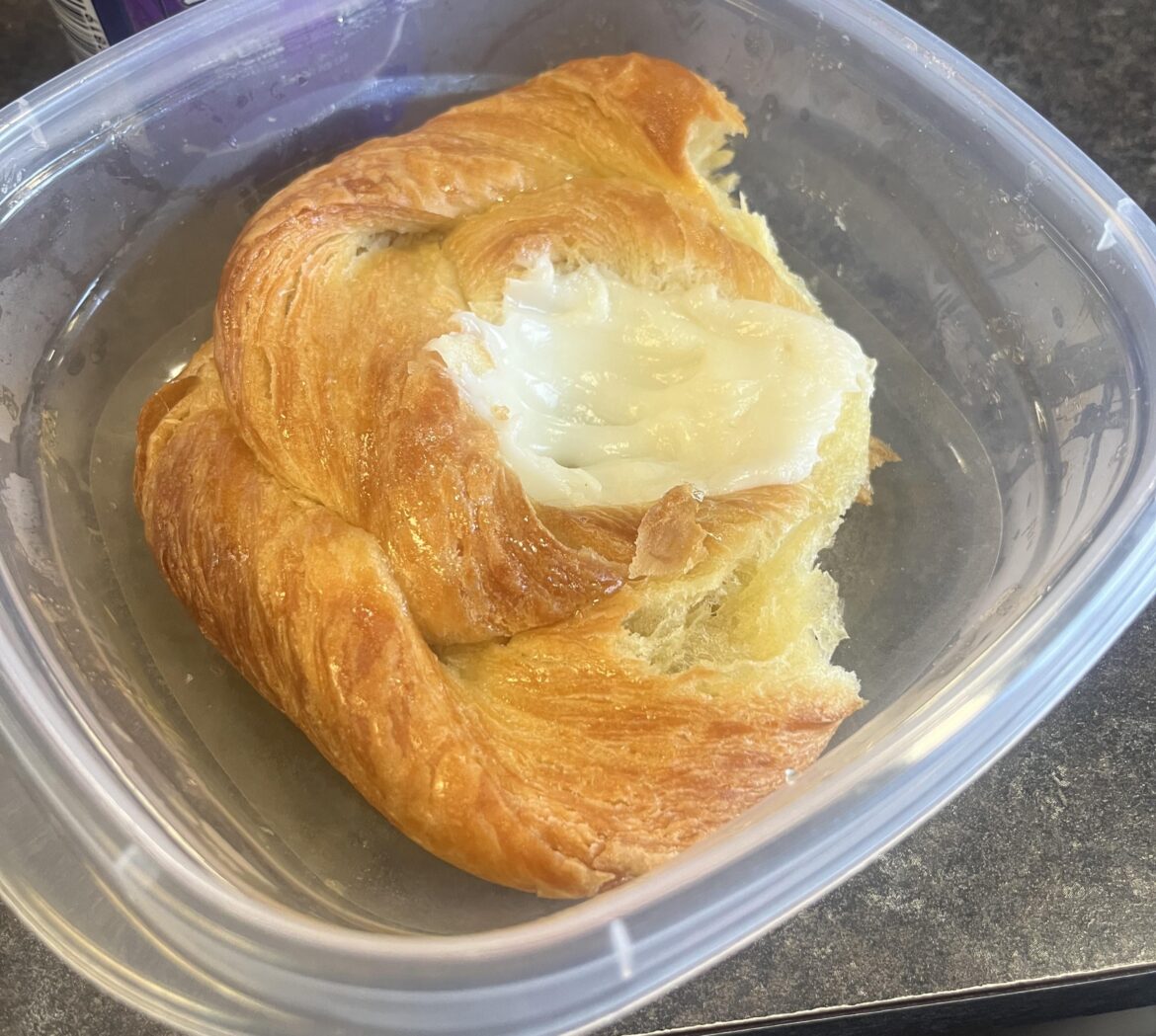 Me and my 484 calorie Danish against the world lol 🖤