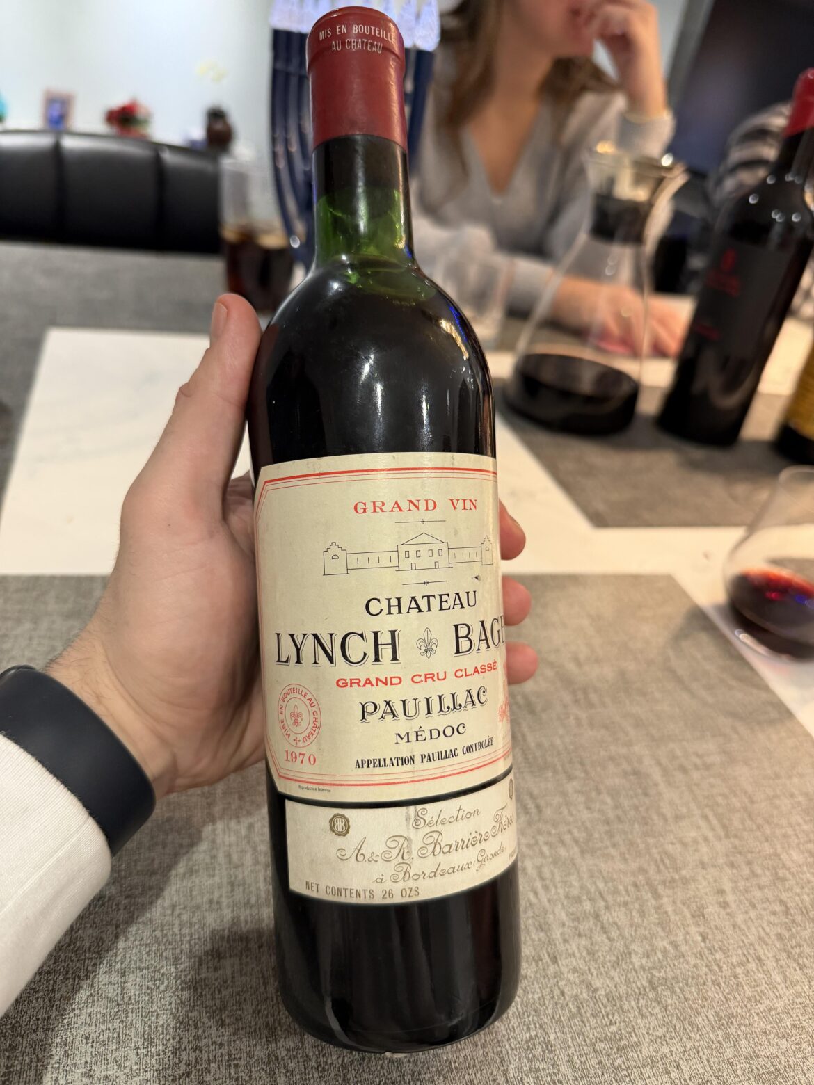 Found 6 bottles of 1970 Château Lynch-Bages in my grandmother’s cold storage. Looking for advice.