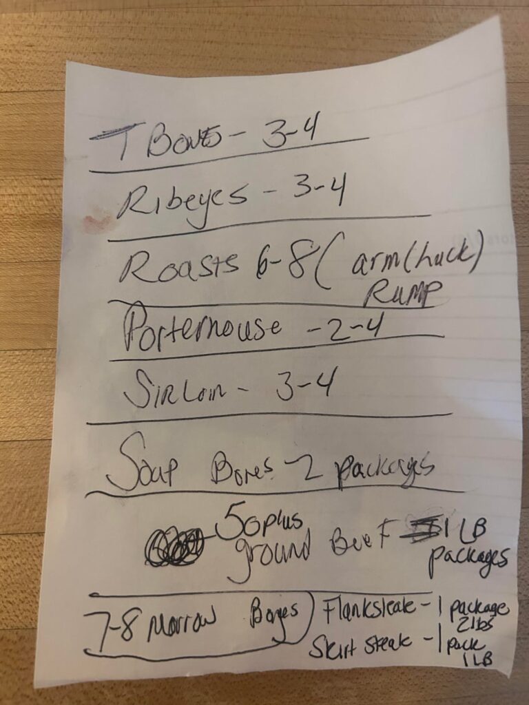 Just split a half of steer with my father for the first time.