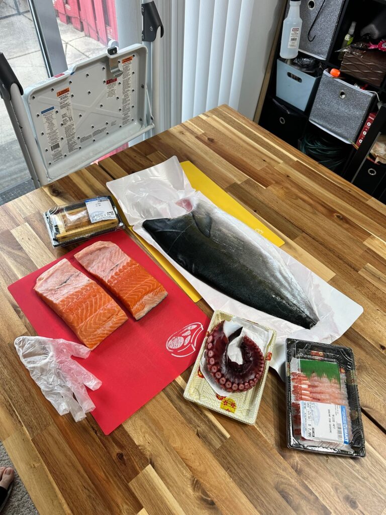 Christmas Eve dinner party at home