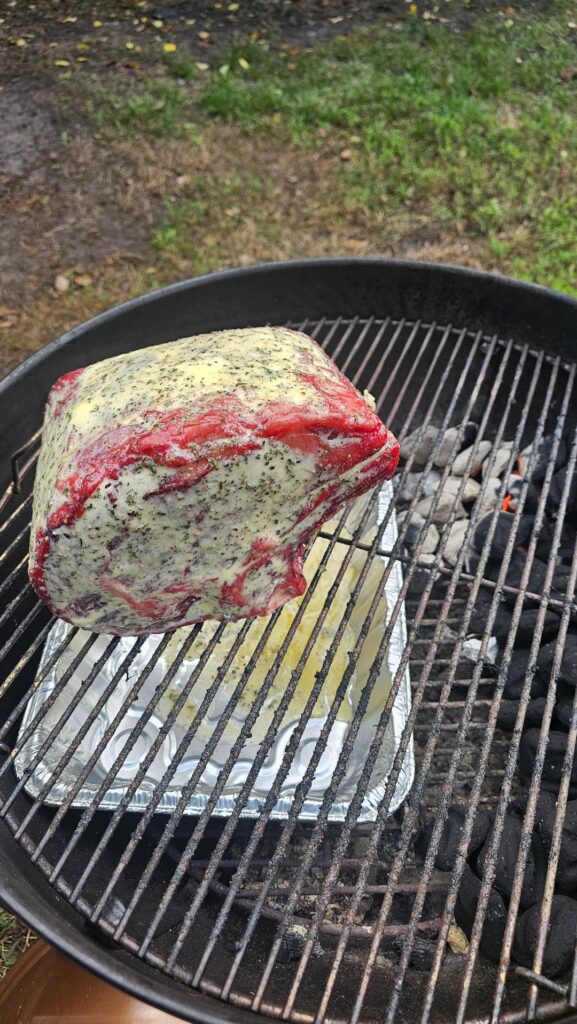 Ribs roast on the webber