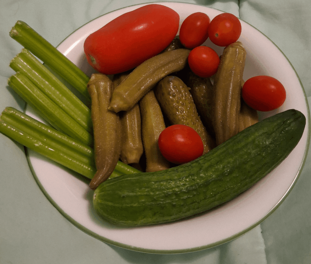 anybody else love pickled things and veggies for snack??