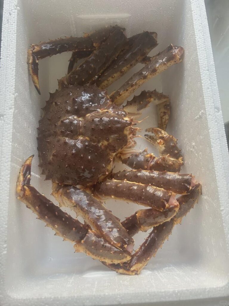 6.8 pounds of king crab