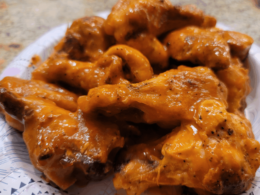 Been at this for almost 30 years, and I just got the best crisp I've ever managed on oven-baked wings (AND I got lucky with the sauce I had on hand). How do they look?