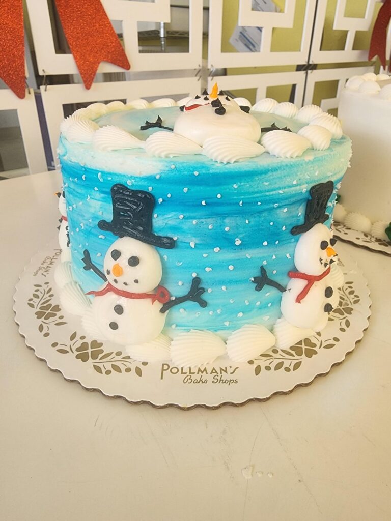 Christmas cakes for the case.