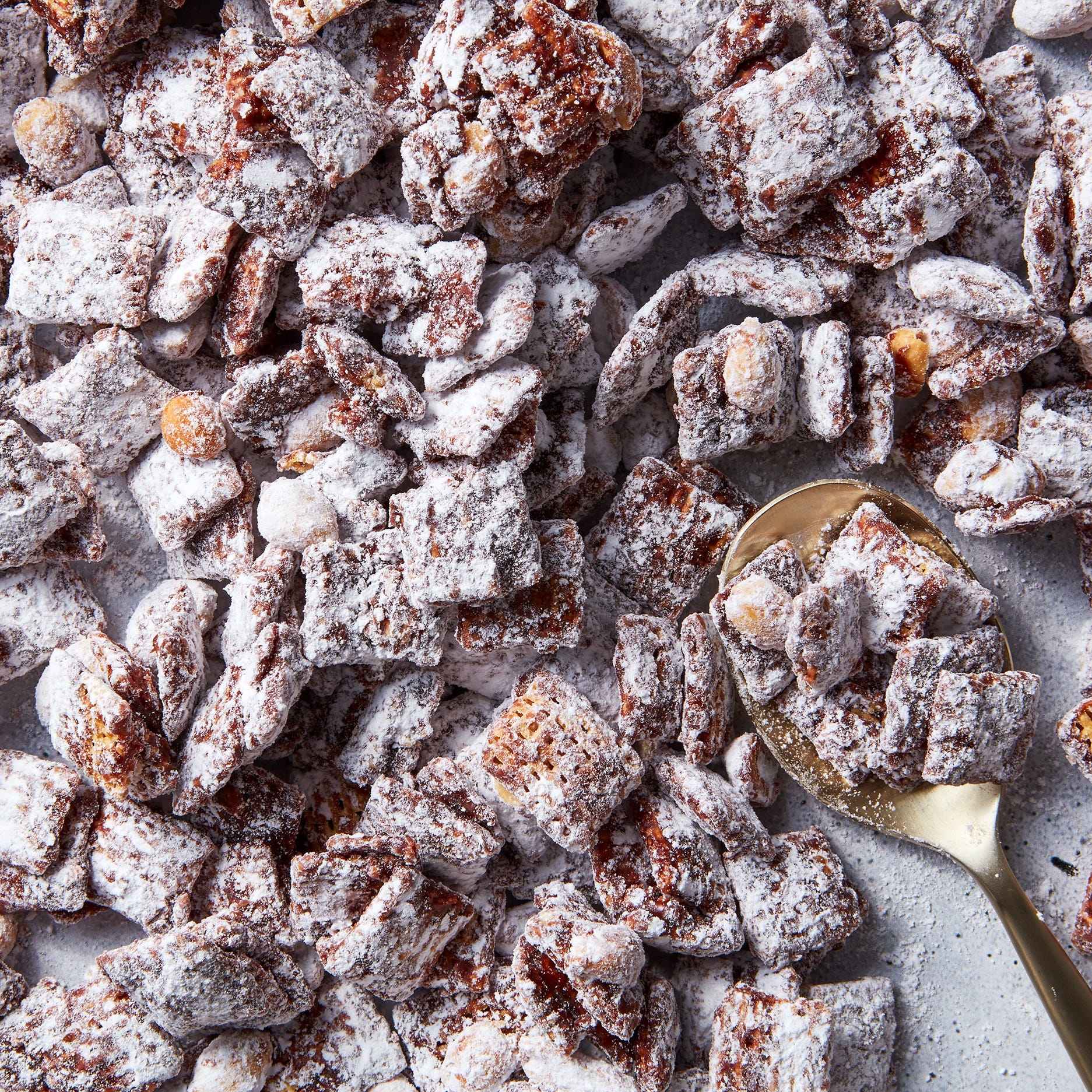 puppy chow with chocolate and peanuts