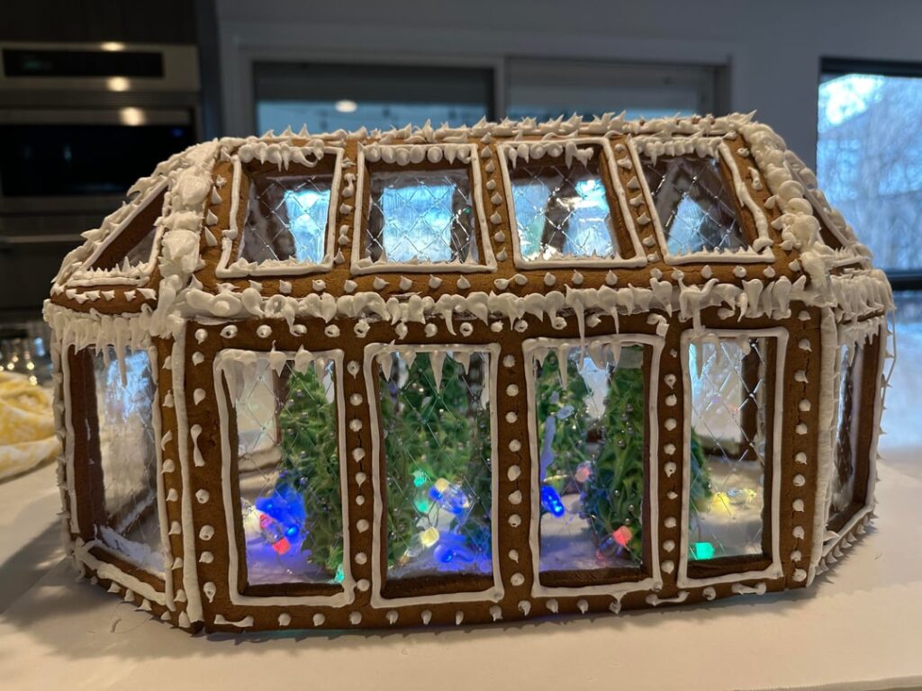 Gingerbread greenhouse!