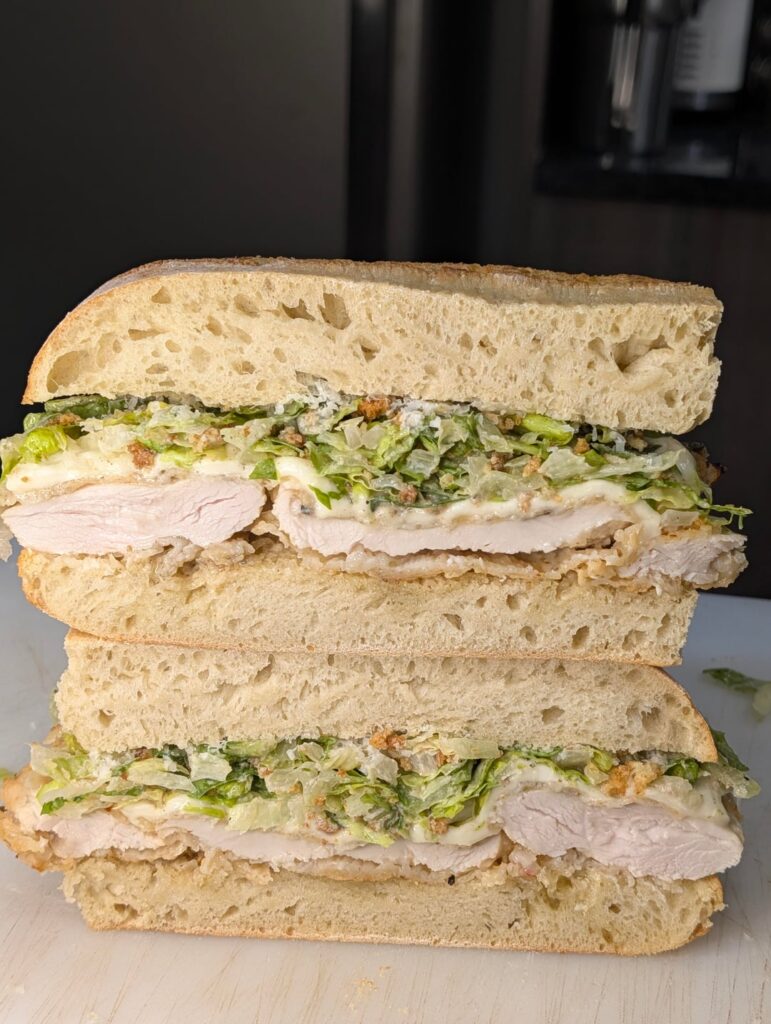 Chicken Caesar Sandwich (Homemade)